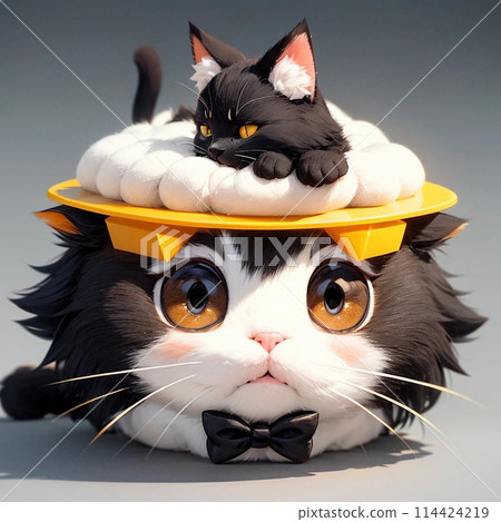 Photo of a black cat in cosplay 114424219
