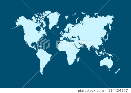World map color vector modern World map color vector modern 114424357