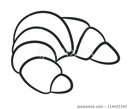 french bakery black contour isolated 114425347