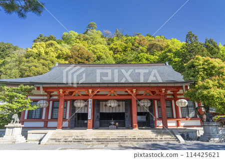 鞍馬寺、本堂近堂、金剛堂的新綠 鞍馬寺、本堂近堂、金剛堂的新綠 114425621