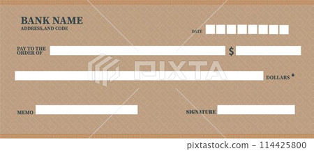 vector, cheque, board 114425800