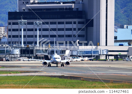 大阪國際機場 ANA Airplane Takeoff Ready Sky Park 大阪國際機場 ANA Airplane Takeoff Ready Sky Park 114427461