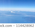 從飛機上看到的富士山 114428062