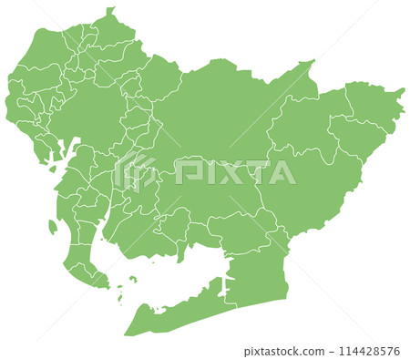 Dividable map of Aichi prefecture 114428576