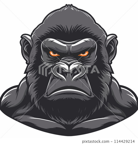 Powerful Gorilla Character 2D 114429214