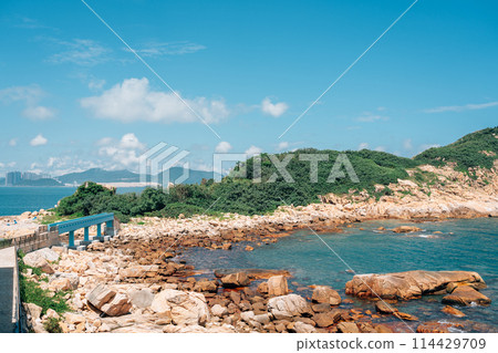 Shek O beach Lovers Bridge and Tai Tau Chau trail in Hong Kong Shek O beach Lovers Bridge and Tai Tau Chau trail in Hong Kong 114429709