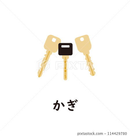 日語平假名系列 - 帶有“ka”鍵的平假名 日語平假名系列 - 帶有“ka”鍵的平假名 114429780