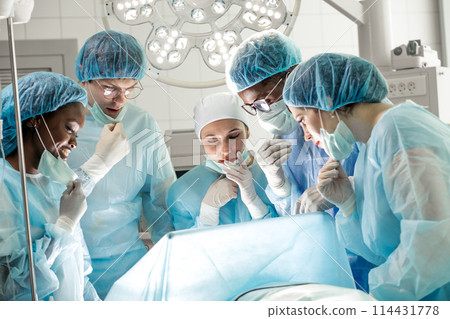 doctors has performed wrong operation. mistake concept doctors has performed wrong operation. mistake concept 114431778