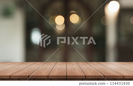 table, restaurant, wooden 114431930