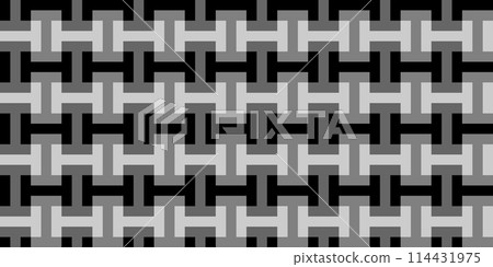 Black and white abstract geometric seamless pattern. Retro sport style ornament. Repeat geo design. Simple vector graphic black print background. Black and white abstract geometric seamless pattern. Retro sport style ornament. Repeat geo design. Simple vector graphic black print background. 114431975