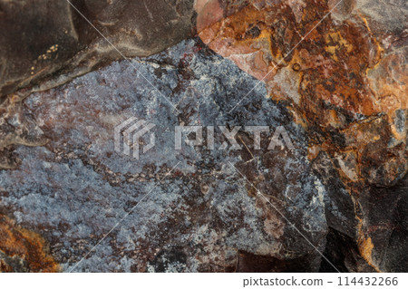 macro stone mineral jasper on black background 114432266