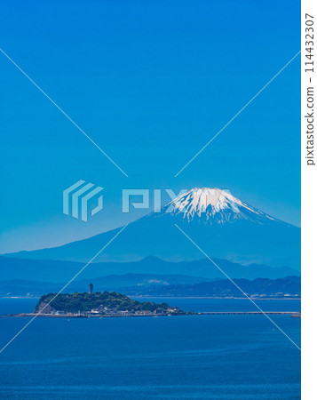富士山和江之島春景 114432307