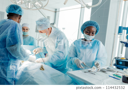 cheerful nurse having fun while working in the cclinic cheerful nurse having fun while working in the cclinic 114432532