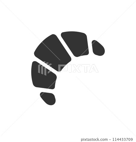 Croissant icon flat 114433709