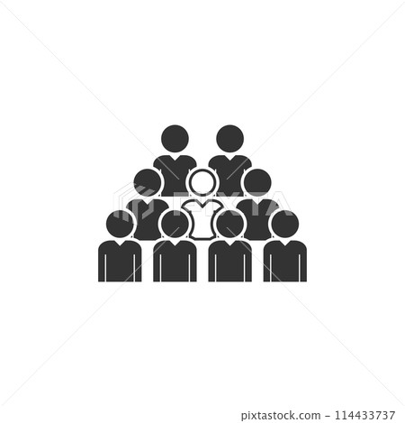 Team lead icon flat Team lead icon flat 114433737