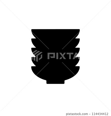 堆疊的盤子圖示說明 堆疊的盤子圖示說明 114434412