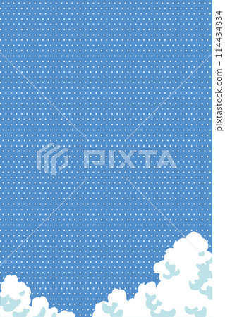 Pop summer blue sky and clouds background material 114434834