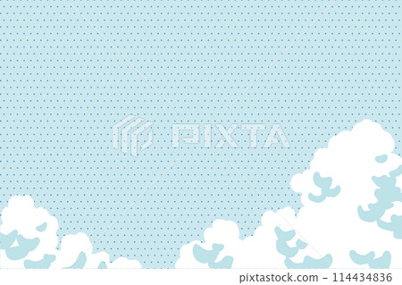 流行夏日藍天白雲背景素材 114434836