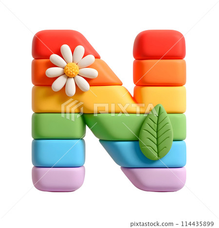 3D letter N 114435899