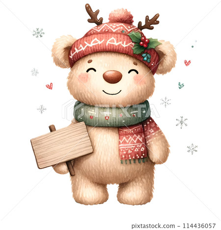 Christmas Teddy bear 114436057