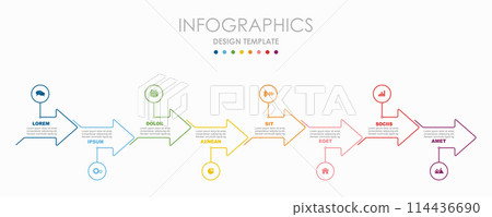 Infographic design template with place for your data. Vector illustration. 114436690