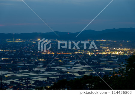 [富山縣] 水神田園風光/三鄉村展望廣場夜景（5月） 114436803