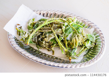 Deep fried taros tempura Deep fried taros tempura 114438176