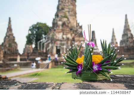 THAILAND AYUTTHAYA WAT WATTHANARAM THAILAND AYUTTHAYA WAT WATTHANARAM 114438847