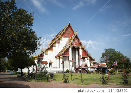 THAILAND AYUTTHAYA WAT MONGKHON BOPHIT THAILAND AYUTTHAYA WAT MONGKHON BOPHIT 114438861