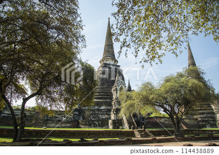 THAILAND AYUTTHAYA WAT PHRA SI SANPHET THAILAND AYUTTHAYA WAT PHRA SI SANPHET 114438889