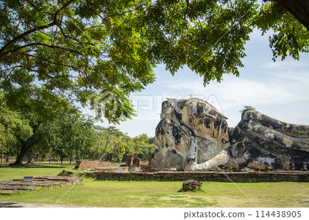THAILAND AYUTTHAYA WAT LOKAYASUTHARAM THAILAND AYUTTHAYA WAT LOKAYASUTHARAM 114438905