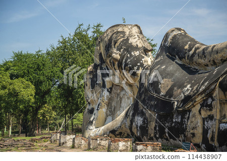 THAILAND AYUTTHAYA WAT LOKAYASUTHARAM THAILAND AYUTTHAYA WAT LOKAYASUTHARAM 114438907