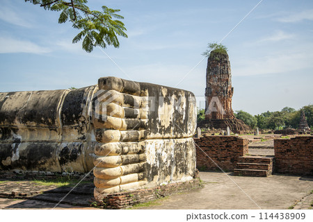 THAILAND AYUTTHAYA WAT LOKAYASUTHARAM THAILAND AYUTTHAYA WAT LOKAYASUTHARAM 114438909