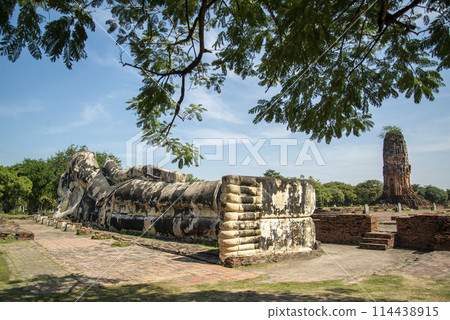 THAILAND AYUTTHAYA WAT LOKAYASUTHARAM THAILAND AYUTTHAYA WAT LOKAYASUTHARAM 114438915