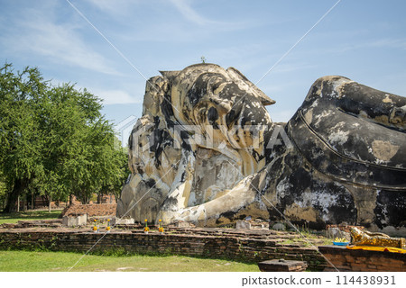 THAILAND AYUTTHAYA WAT LOKAYASUTHARAM THAILAND AYUTTHAYA WAT LOKAYASUTHARAM 114438931