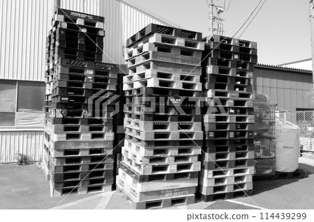 工廠堆放的托盤 114439299