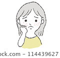 插畫資料：關注痤瘡的女性 114439627