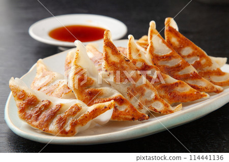 Pan-fried gyoza Pan-fried gyoza 114441136