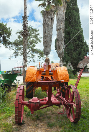 Old wheeled tractor restored Old wheeled tractor restored 114441244