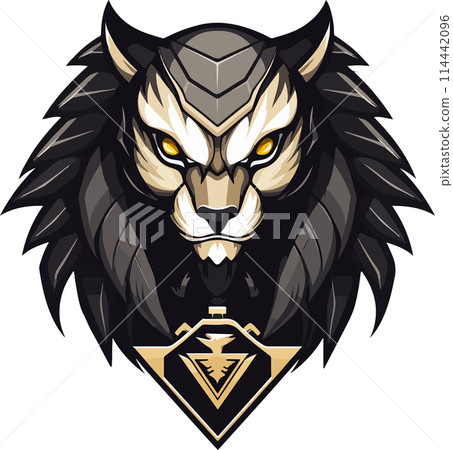 A sphinx cat with a menacing look on its face. The cat is surrounded by a diamond shape. A sphinx cat with a menacing look on its face. The cat is surrounded by a diamond shape. 114442096