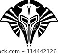 Pharaoh man emblem logo template. Print, tattoo illustration of pharaoh 114442126