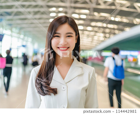 Airport ground staff woman_5 114442981