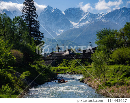 長野縣白馬村松川的漂流場景 114443617