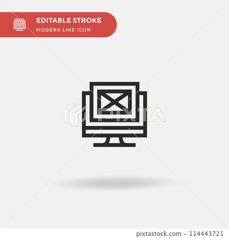 Edition Simple vector icon. Illustration symbol design template for web mobile UI element. Perfect color modern pictogram on editable stroke. Edition icons for your business project 114443721