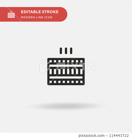 Sauna Simple vector icon. Illustration symbol design template for web mobile UI element. Perfect color modern pictogram on editable stroke. Sauna icons for your business project 114443722
