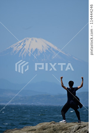 Cheers to Mt. Fuji from the Shonan Sea 114444246