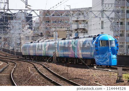 Nankai Limited Express Rapi:t Expo Wrapping Train Nankai Limited Express Rapi:t Expo Wrapping Train 114444526