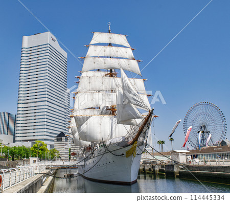 橫濱港未來地區、日本丸紀念公園、帆船「日本丸」、全帆展、國家重要文化財產 114445334