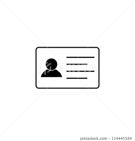 identity card icon identity card icon 114445584