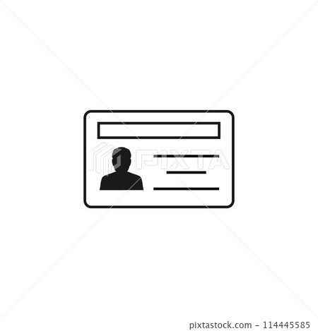 identity card icon identity card icon 114445585